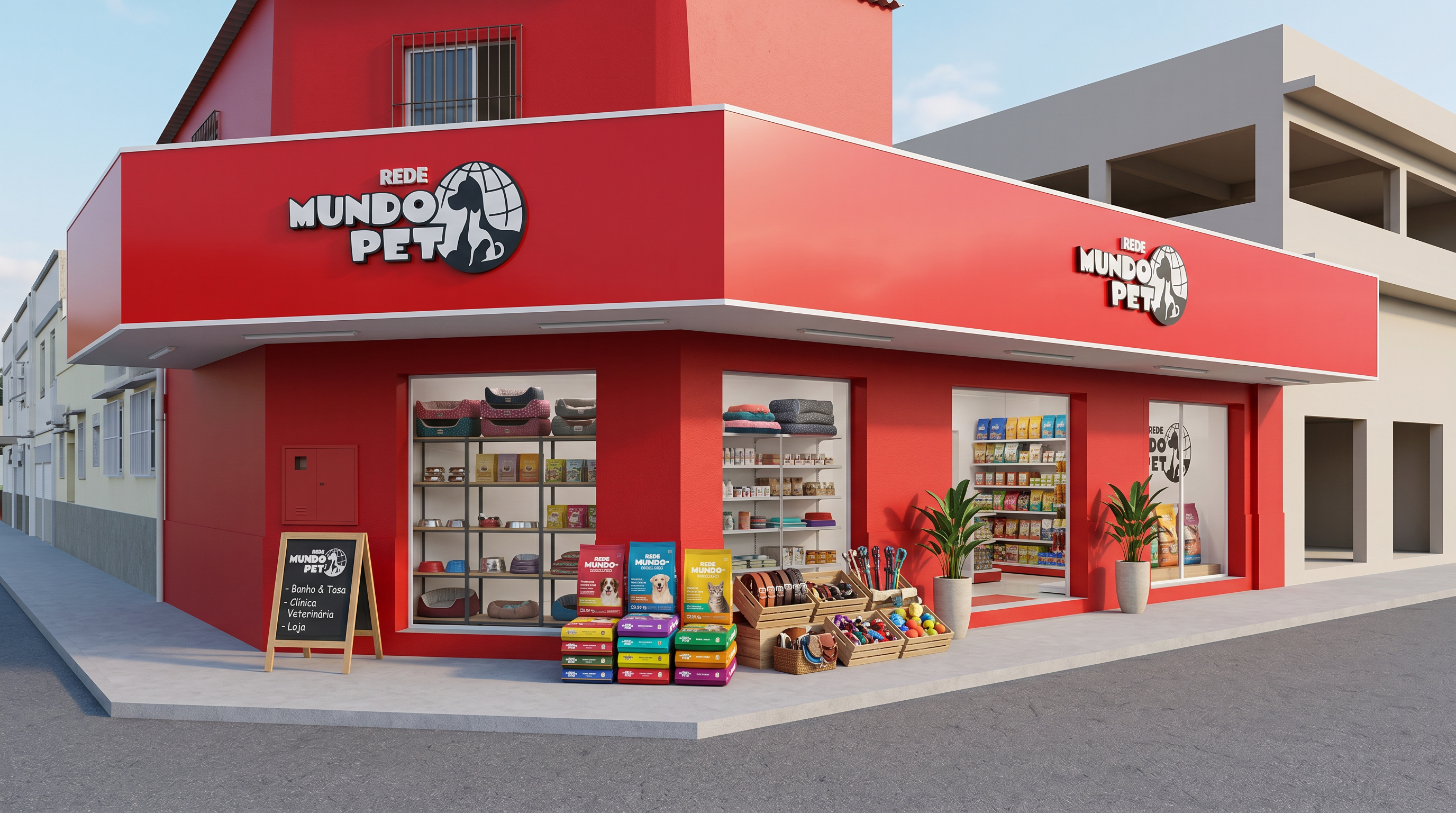 Fachada da Rede Mundo Pet